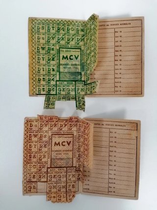 Cartillas Racionamiento II Guerra Mundial