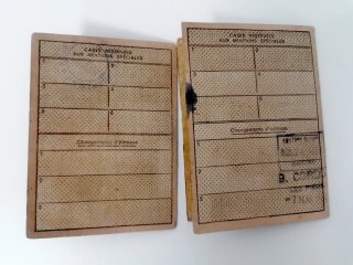 Cartillas Racionamiento II Guerra Mundial