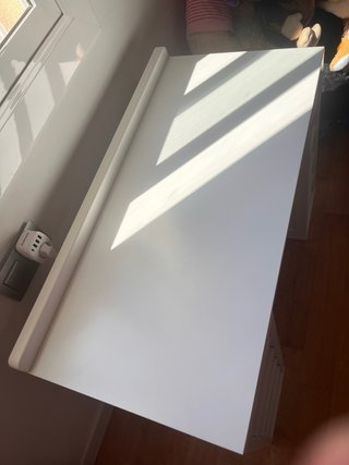 Scrivania per bambini bianca con scaffali 95 x 47
