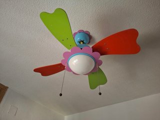Lámpara Ventilador Infantil Flor