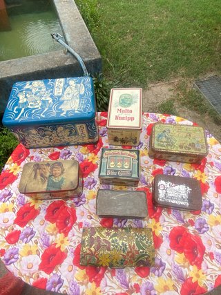 Lotto Scatole Latta Vintage