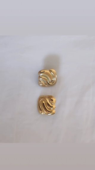 Pendientes plata bañados en oro