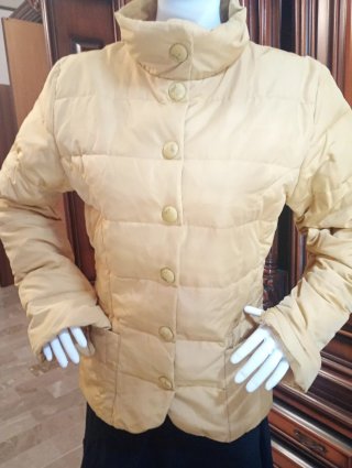 Piumino Vintage in Piuma d'Oca Giallo