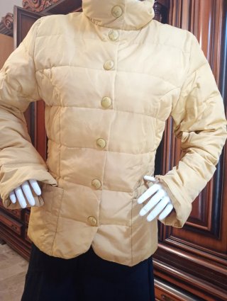 Piumino Vintage in Piuma d'Oca Giallo