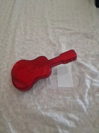 Caja Decorativa Guitarra Roja