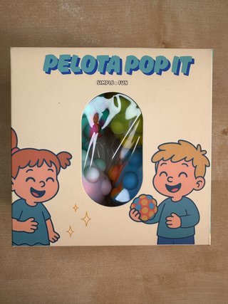 Pelota sensorial pop it (pack de 4 uds)