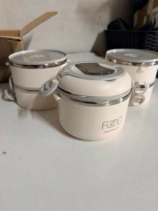 Set de Fiambreras Térmicas de Acero