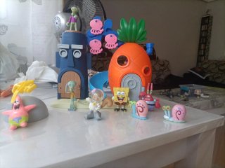 Set Casa de Bob Esponja y Personajes