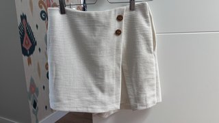 Falda pantalón Zara beige talla M