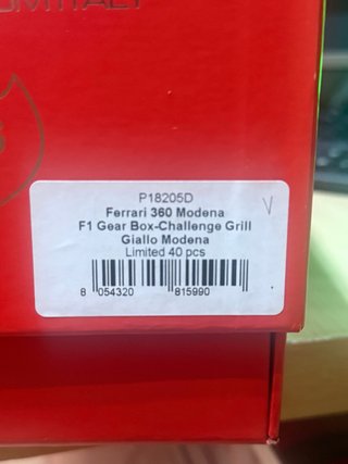 Ferrari 360 Modena BBR Escala 1/18