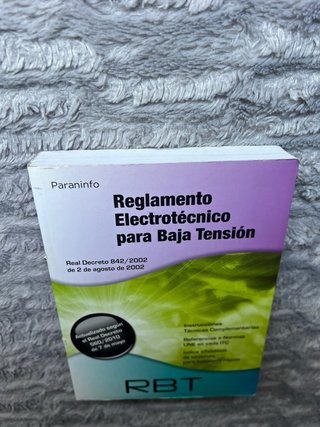 RBT. Reglamento electrotécnico para baja tensión