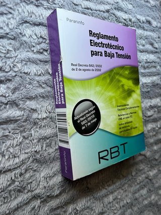 RBT. Reglamento electrotécnico para baja tensión