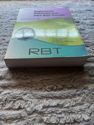 RBT. Reglamento electrotécnico para baja tensión