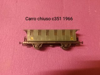 Rivarossi carro c351 anno 1966 modellismo treno