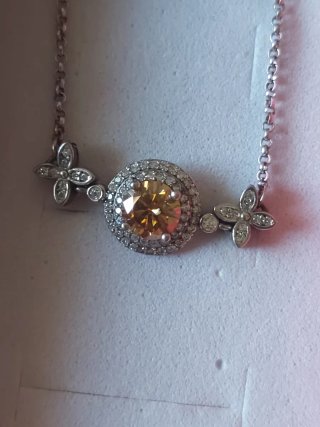 Pulsera con Moissanita Amarilla