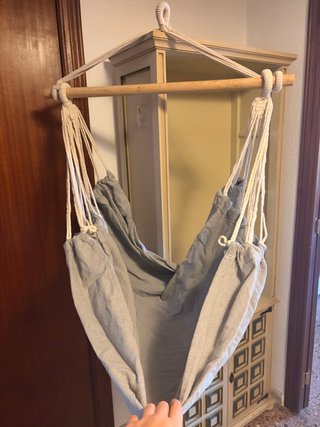 Silla Hamaca Colgante Gris