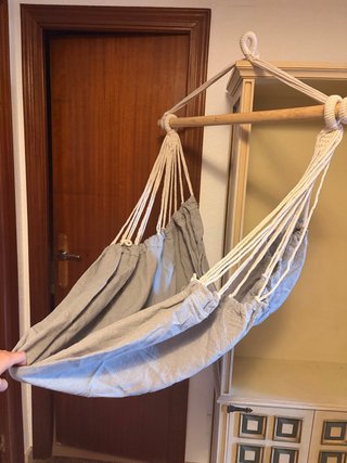Silla Hamaca Colgante Gris