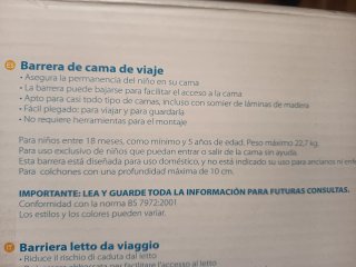 Barrera de Cama Safety 1st Extensible Como Nueva