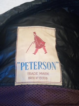 Trench impermeabile vintage Peterson nero