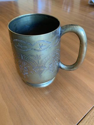 Jarra P.N.S. Vintage Alpaca Bañada Plata "tankard"