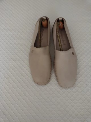 Mercedes-Benz Mocasines Piel Beige Talla 42
