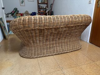 Sofá de Mimbre de Dos Plazas