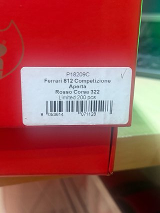 Ferrari 812 Competizione A BBR 1/18
