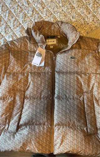Plumas Lacoste Estampado Beige Talla M