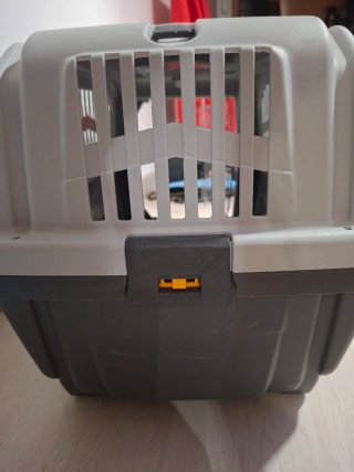 Transportín perro/gato puerta metálica