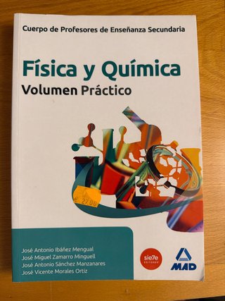 Libro oposicion profesor secundaria fisica y quimi