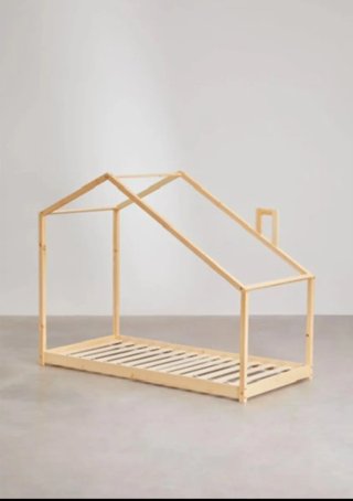 Cama Infantil Estructura Casita Madera