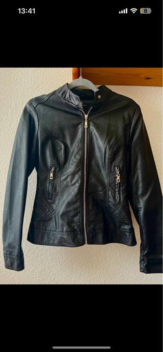 Chaqueta Biker Negra