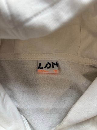 Sudadera con capucha blanca Talla 12 años