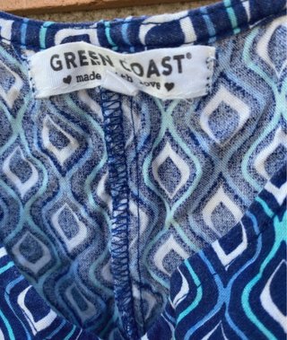 Peto azul estampado