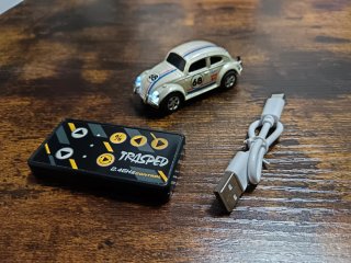 Mini Coche RC Blanco con Luces