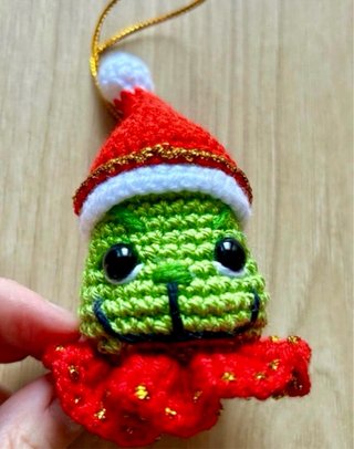 Adorno Grinch Crochet Navidad