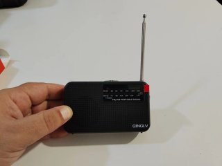 Radio Portátil QINGLV AM/FM Negra