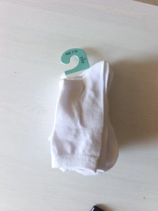 Calcetines Blancos  LARGOS Talla 30.5  a 36