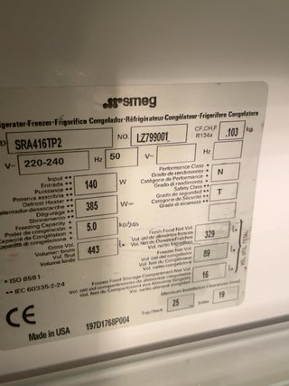 Nevera Smeg SRA416TP2 Acero Inoxidable