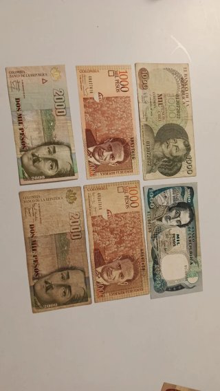 Colección de Billetes Colombianos