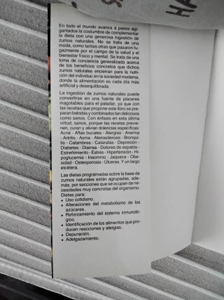 Zumos para Su Salud.Nuevo