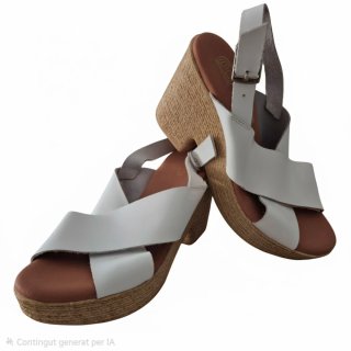 Sandalias BOSSANOVA blancas talla 39