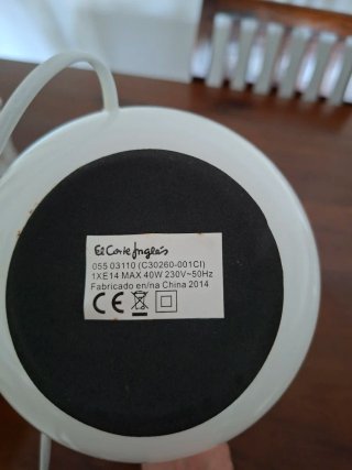Lámpara de mesa de cristal
