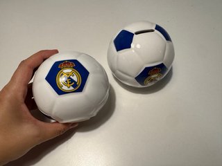 Hucha cerámica Real Madrid regalo cumpleaños infan