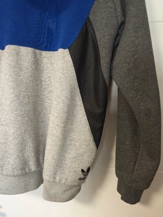 Sudadera Adidas Azul y Gris