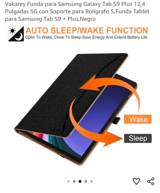 Funda Samsung Galaxy Tab S9 Plus Negro