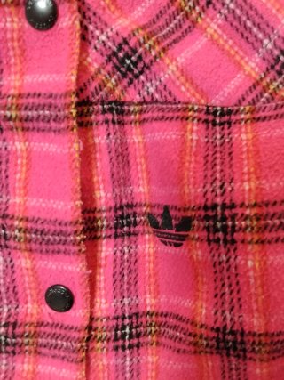 Chaleco Adidas de Cuadros Rosa Talla S