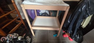 Cambiador de madera para bebé