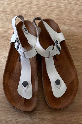 Sandalias blancas plataforma talla 39