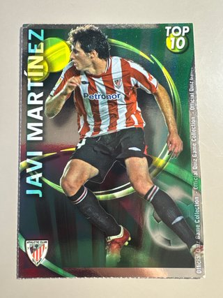 Tarjeta Javi Martínez Top 10 2010-2011